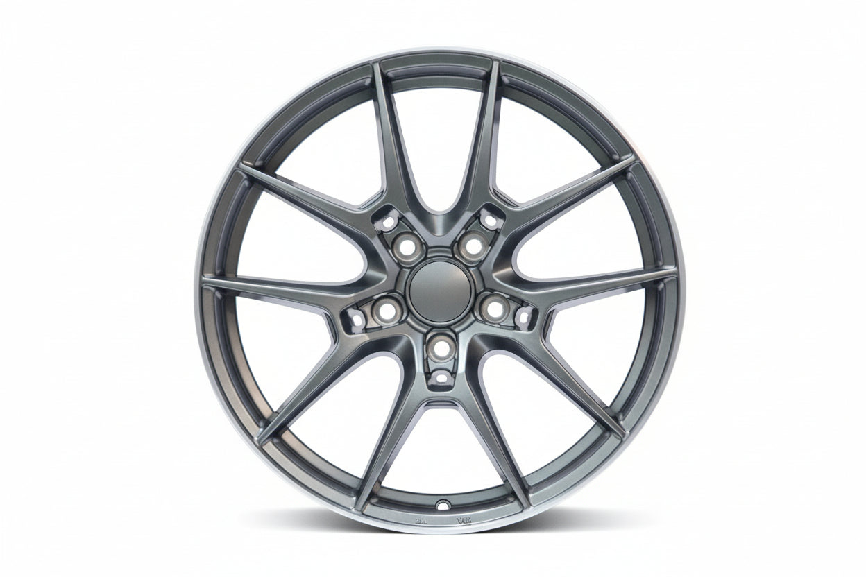 WWC G-Series – FlowForm Wheels – Hyper Black (Silver Finish)