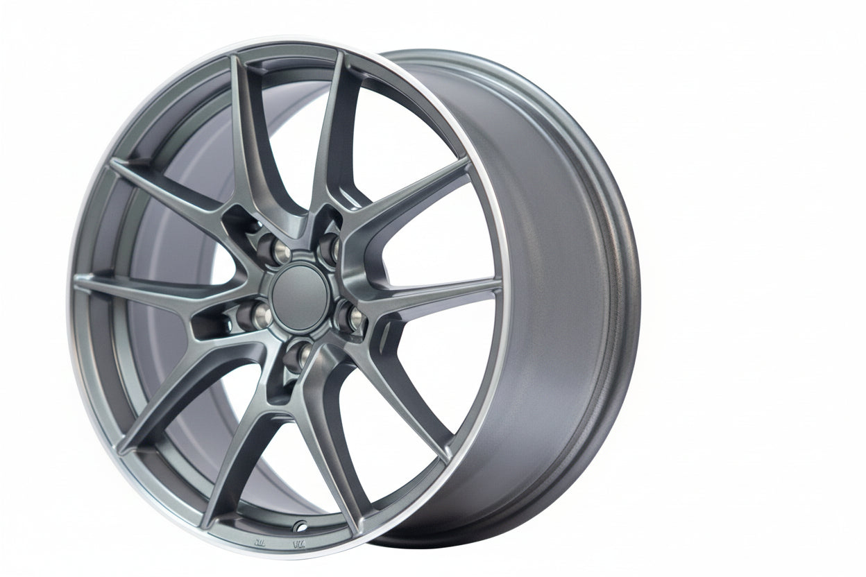 WWC G-Series – FlowForm Wheels – Hyper Black (Silver Finish)