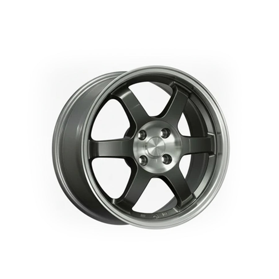 WWC 509 Six-Spoke Flow-Form Wheel Gunmetal Machined