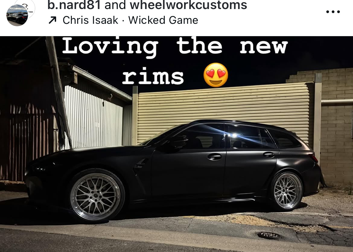 BMW G81 M3 Competition Xdrive on WWC custom forged