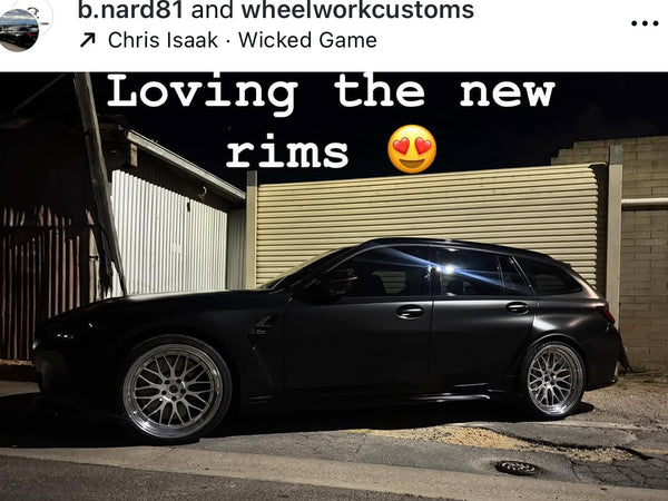 Custom Forged WWC LeMans 2-Piece | Deep-Dish Split-Spoke Wheel on BMW G81 M3 Touring