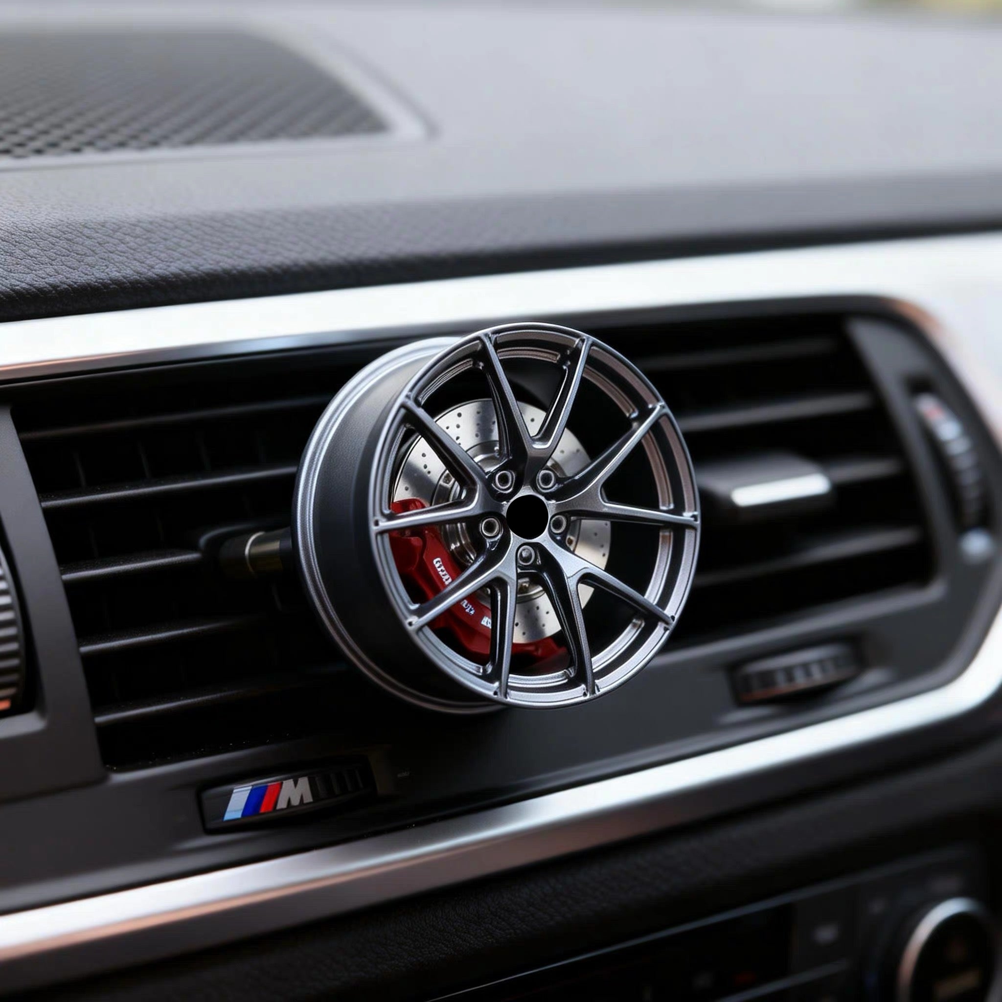 Miniature Wheel Air Freshener Apex VS5RS by WheelWorkCustoms, detailed close-up showing design and branding.