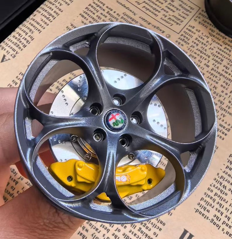 Miniature Wheel Air Freshener Alfa Romeo Quadrifoglio