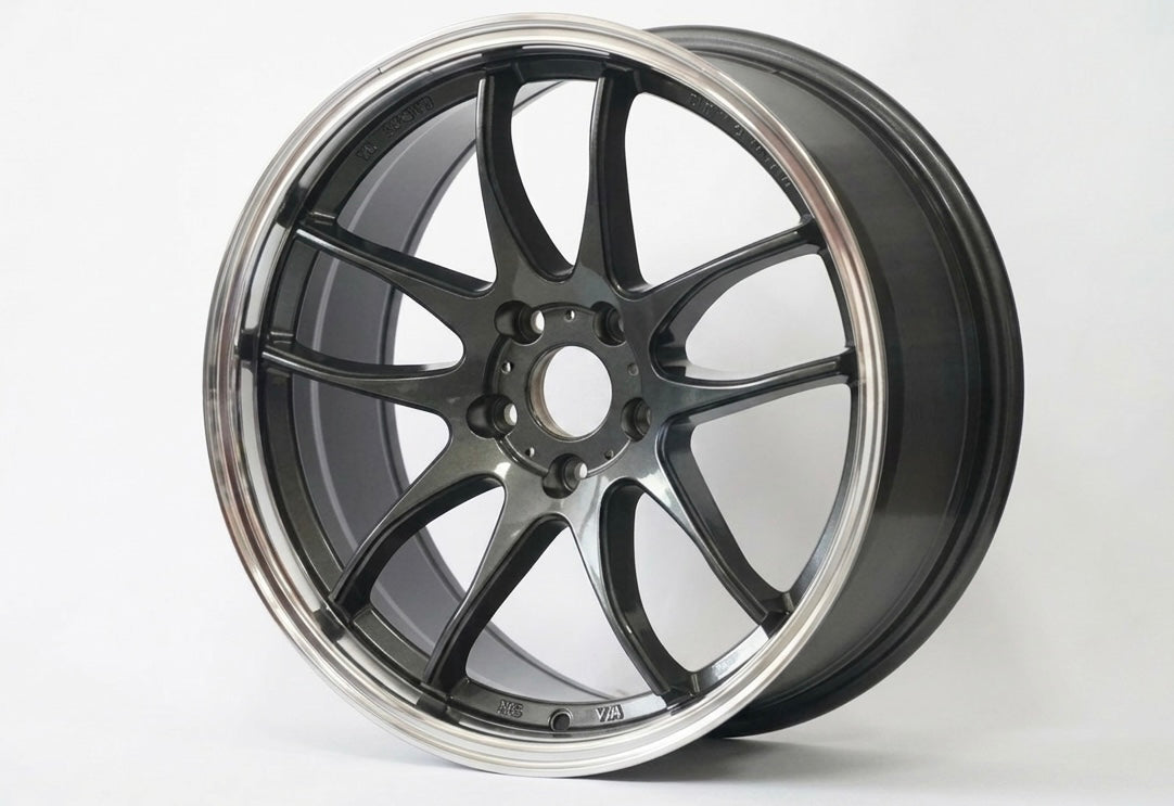 WheelWorkCustoms XR33 Superleggera Flowform Wheels showcasing sleek, lightweight alloy rims with a modern design for performance vehicles.