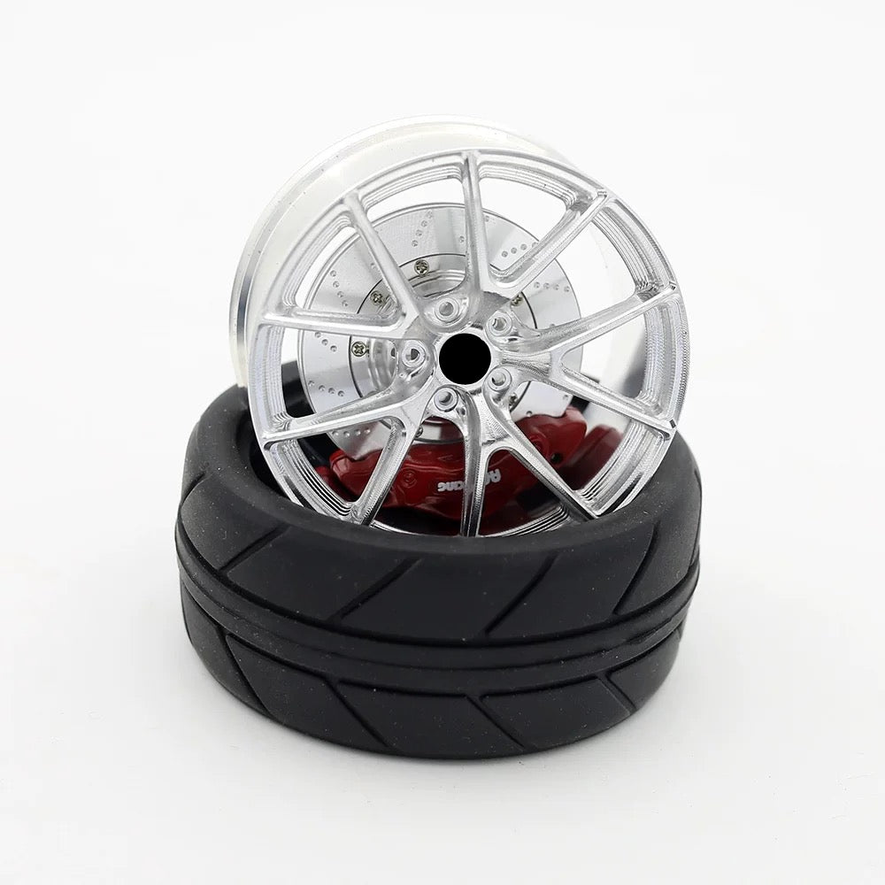 Miniature Wheel Air Freshener from WheelWorkCustoms, designed to resemble a car wheel with detailed spokes and logo.