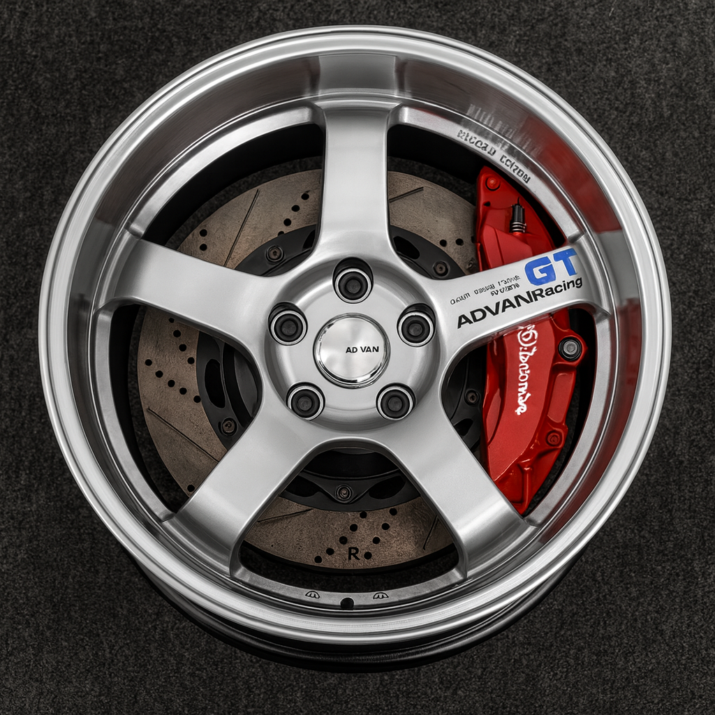 512 Advan GT styled flowform wheels - Silver