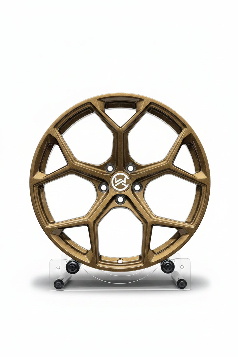 Custom forged WWC RS Competition wheels by WheelWorkCustoms, featuring a sleek, high-performance design for racing and street use.