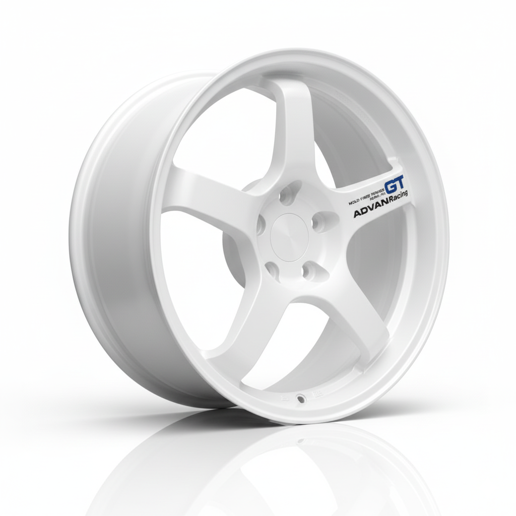 512 Advan GT styled flowform wheels - Champion White