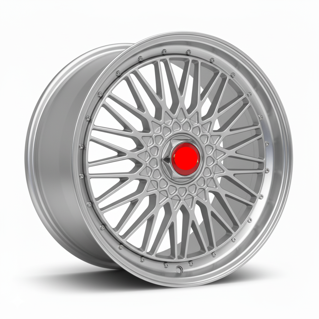 508 RS – Classic Mesh Motorsport Wheel – Silver Machine Lip