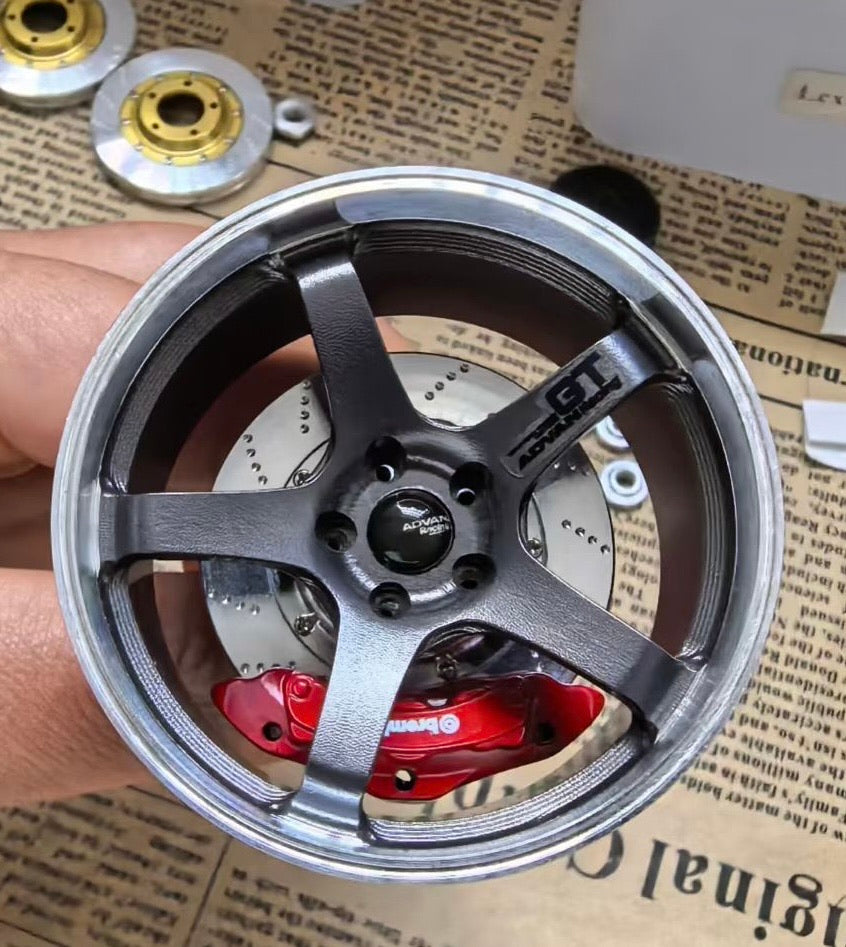 Miniature Five-Spoke Motorsport Wheel and Brake Air Freshener