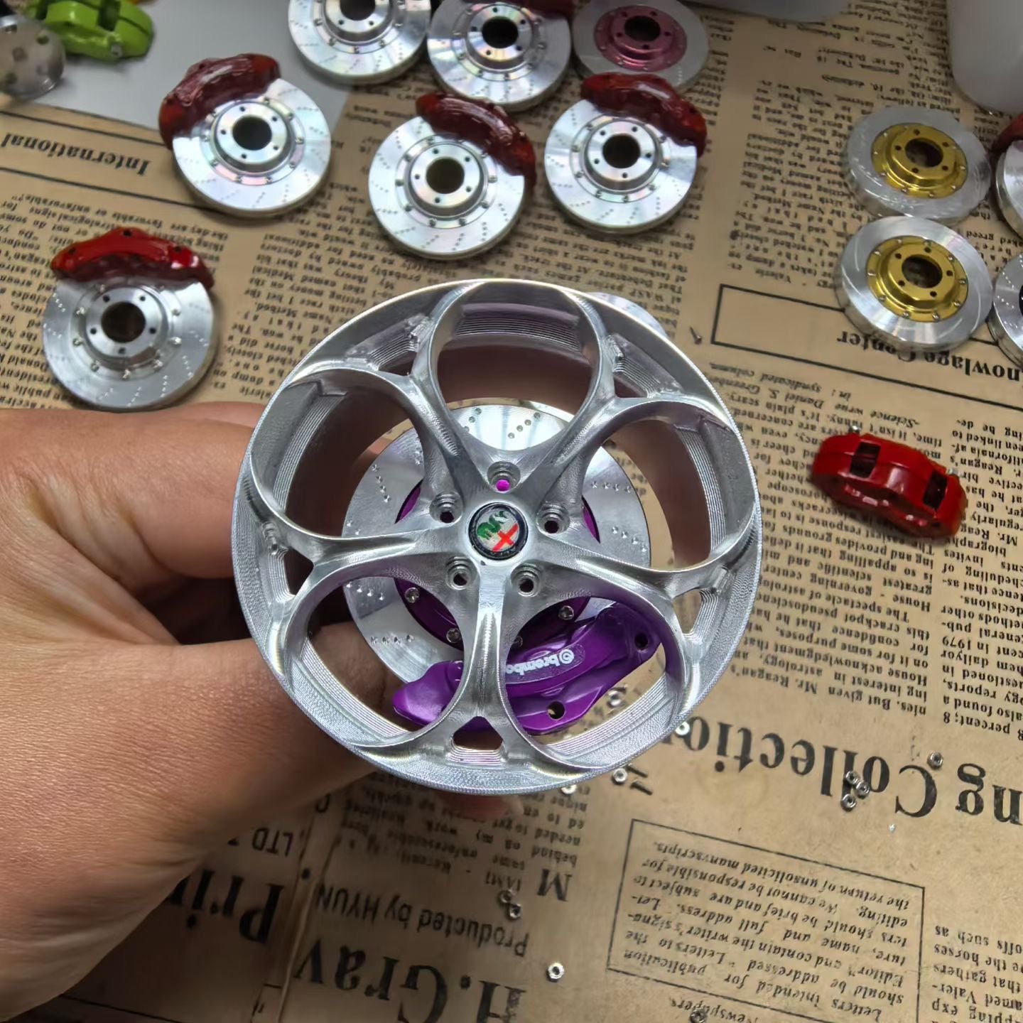 Miniature Wheel Air Freshener Alfa Romeo Quadrifoglio