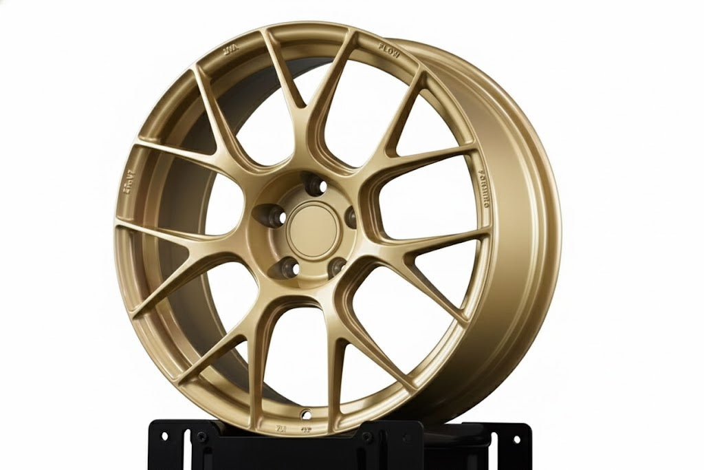Flow Form RE-V7 Style Wheels - 7-Cross Spoke Performance Rims - Bronze