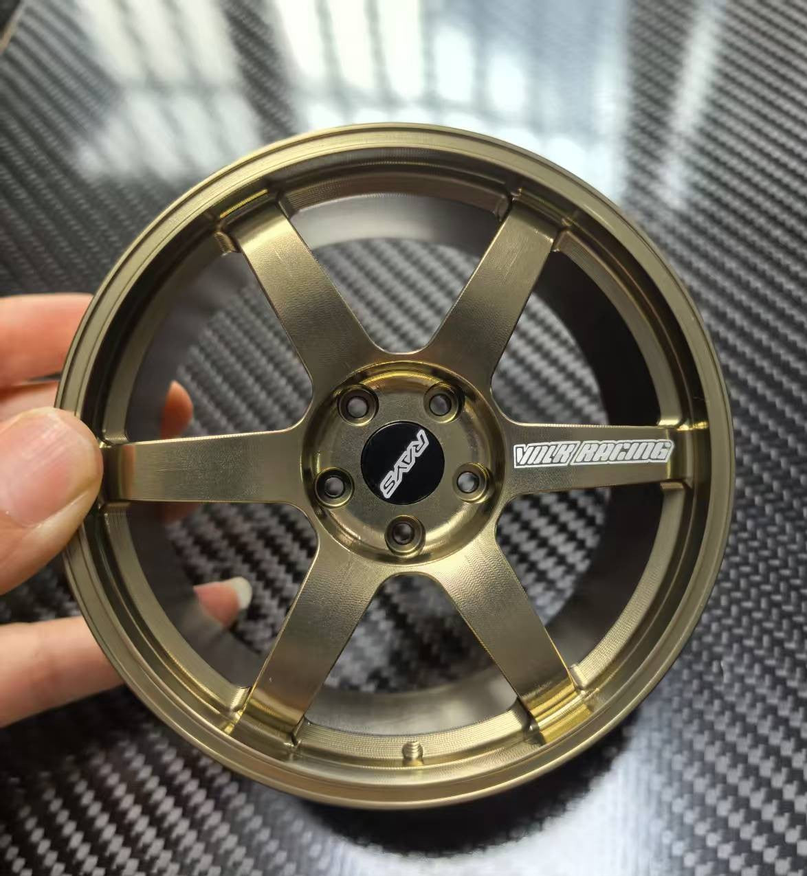 TE37 Style 10cm Die-Cast Aluminium Mini Wheel