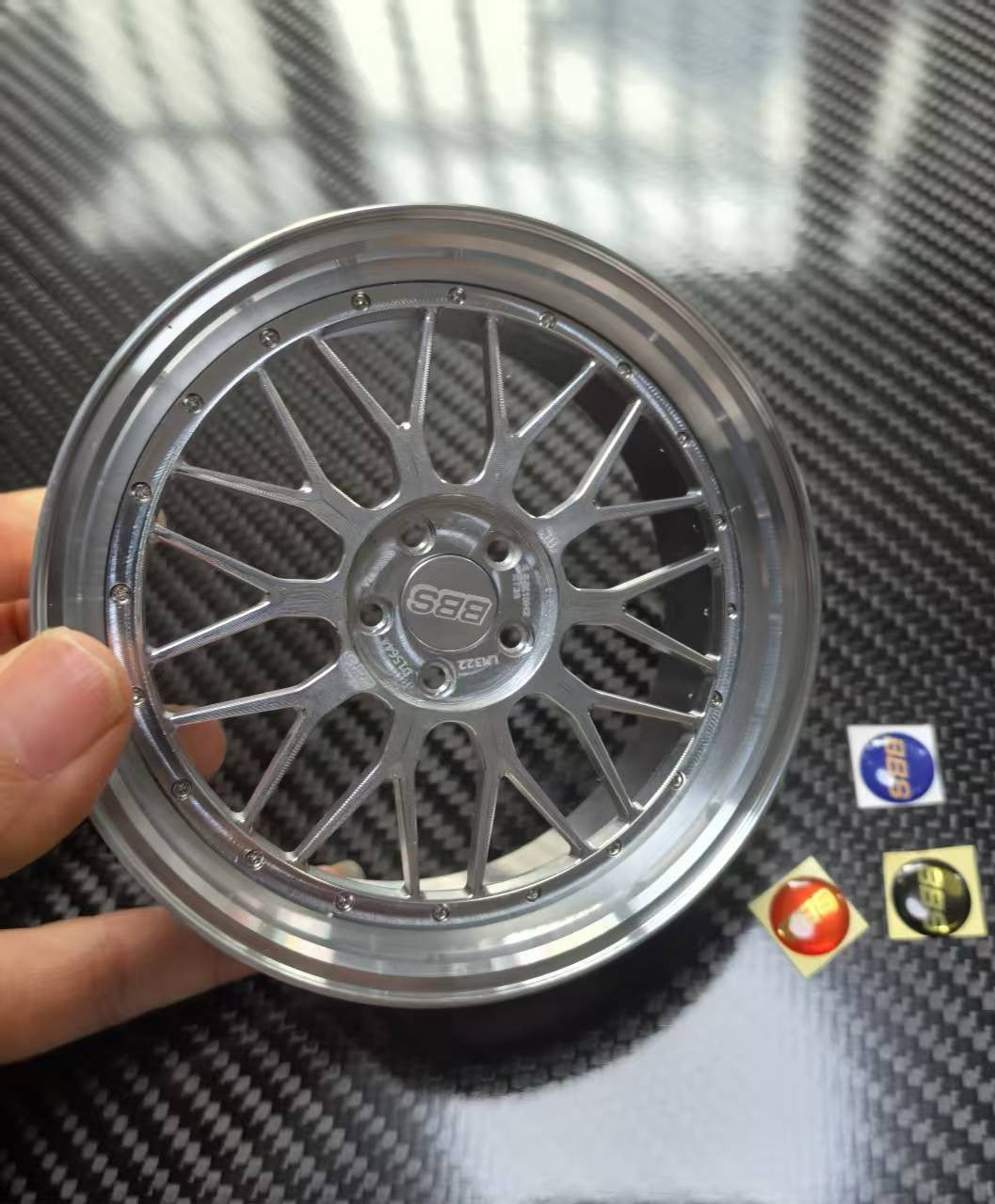 Mesh-Spoke 10cm Die-Cast Aluminium Mini Wheel – view 4