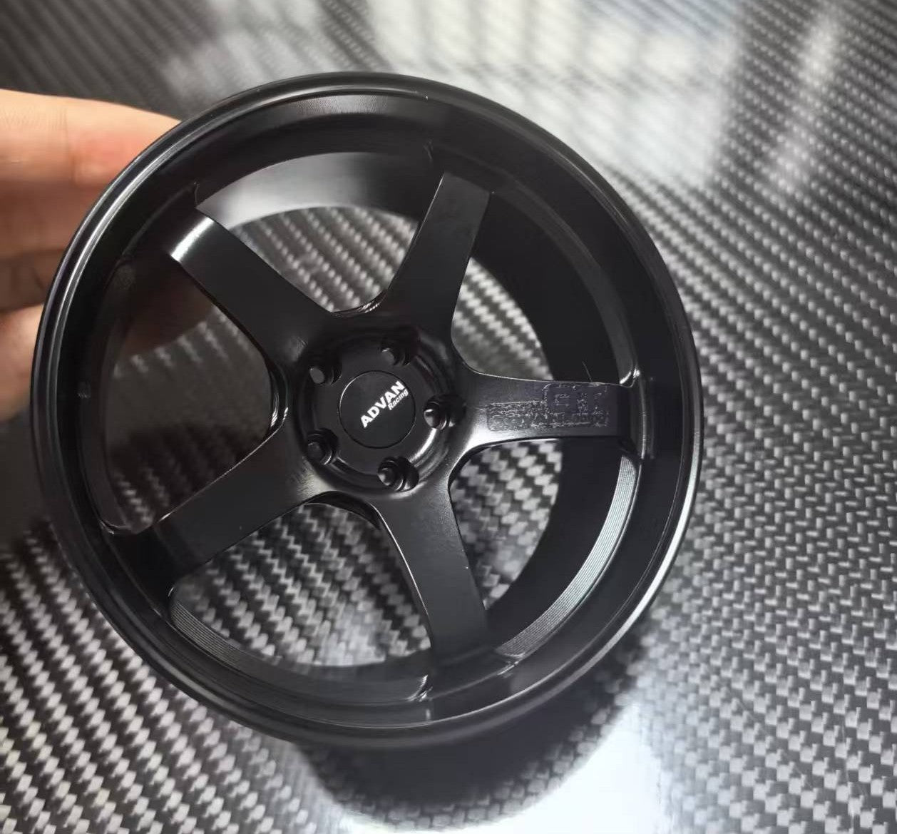 Five-Spoke Concave 10cm Die-Cast Aluminium Mini Wheel