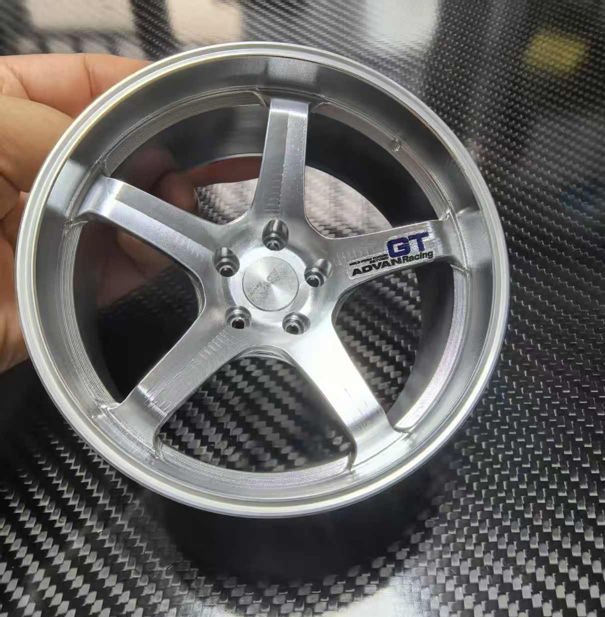 Five-Spoke Concave 10cm Die-Cast Aluminium Mini Wheel, photo 5