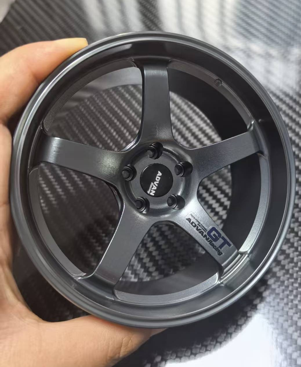 Five-Spoke Concave 10cm Die-Cast Aluminium Mini Wheel