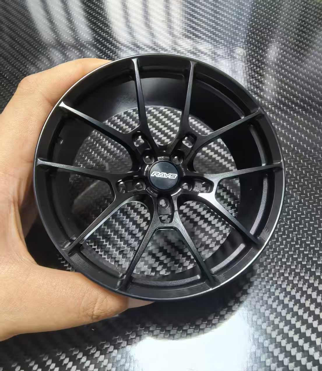 Multi-Spoke 10cm Die-Cast Aluminium Mini Wheel – view 2