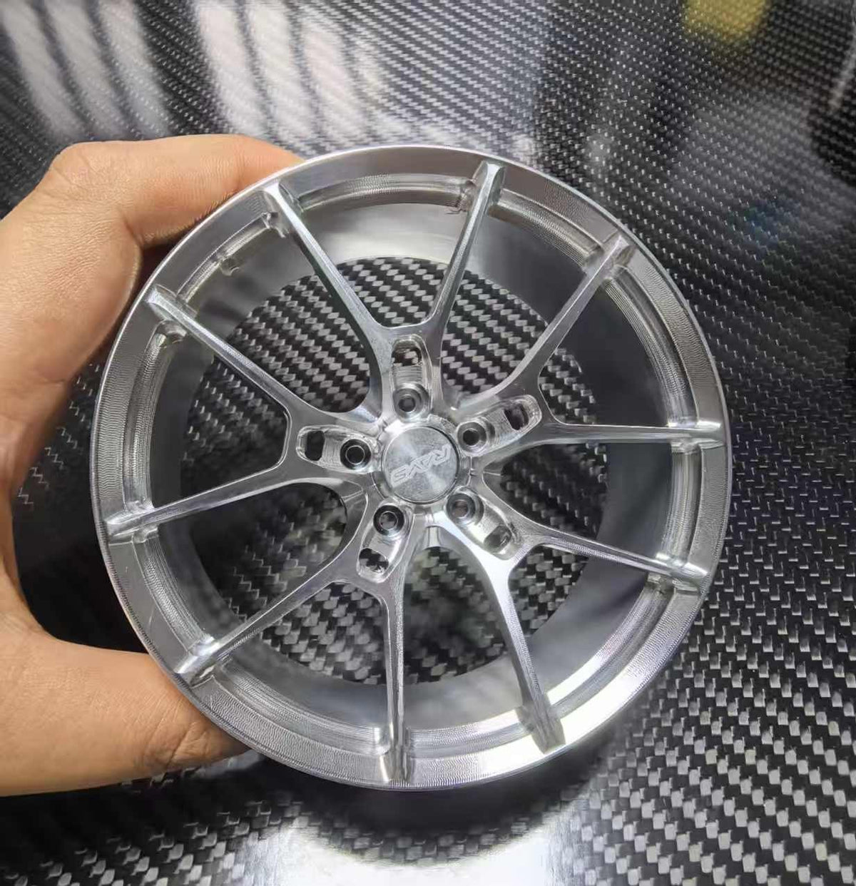 Multi-Spoke 10cm Die-Cast Aluminium Mini Wheel – view 4