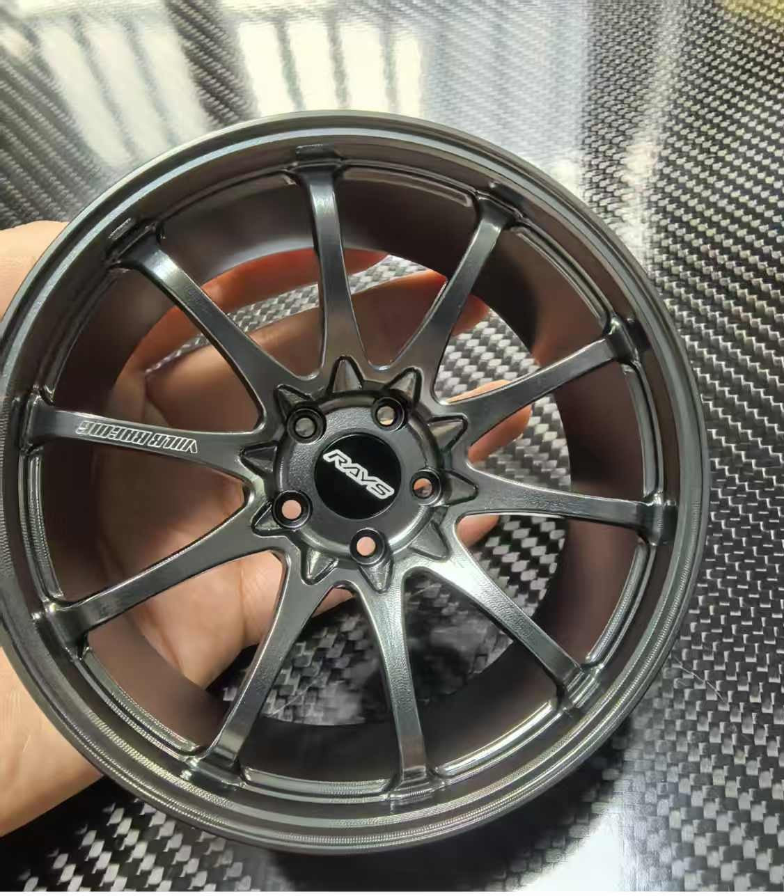 10-Spoke 10cm Die-Cast Aluminium Mini Wheel – view 4