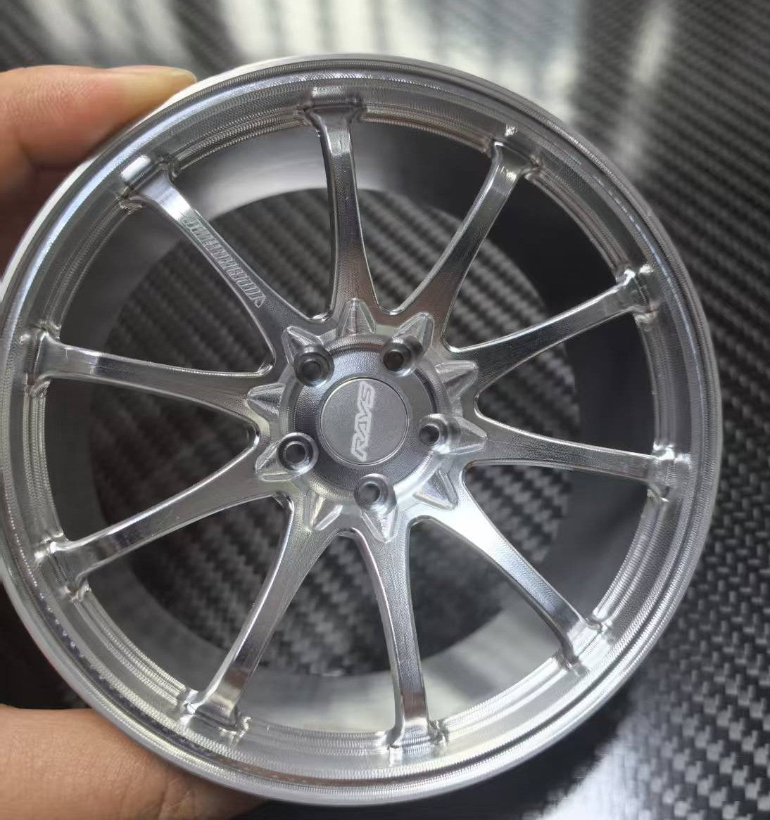 10-Spoke 10cm Die-Cast Aluminium Mini Wheel – view 5