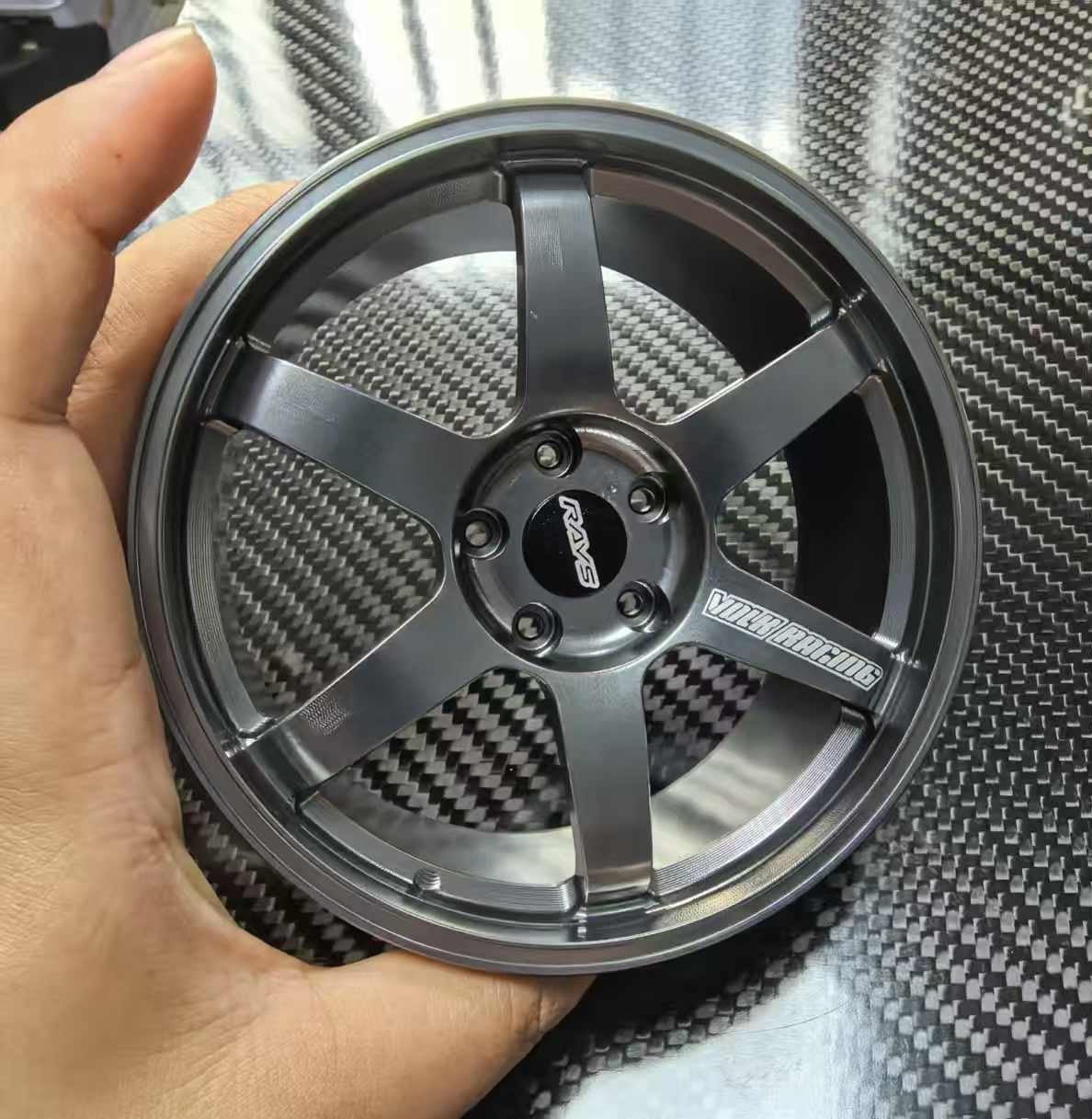 6-Spoke Motorsport 10cm Die-Cast Aluminium Mini Wheel – view 4