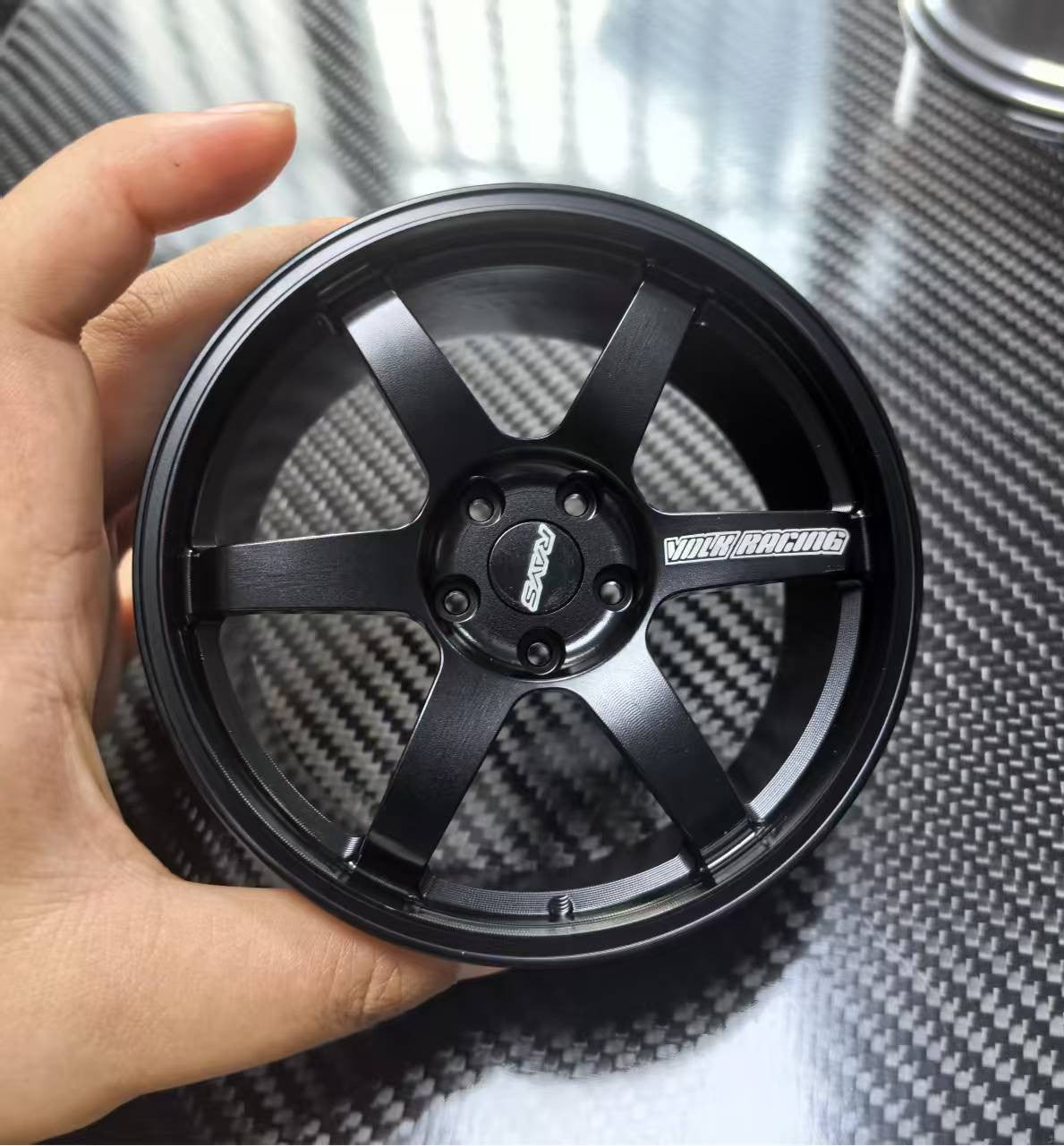 6-Spoke Motorsport 10cm Die-Cast Aluminium Mini Wheel – view 5