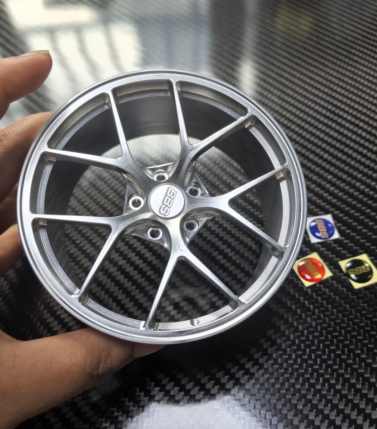 5-Split-Spoke 10cm Die-Cast Aluminium Mini Wheel – view 5