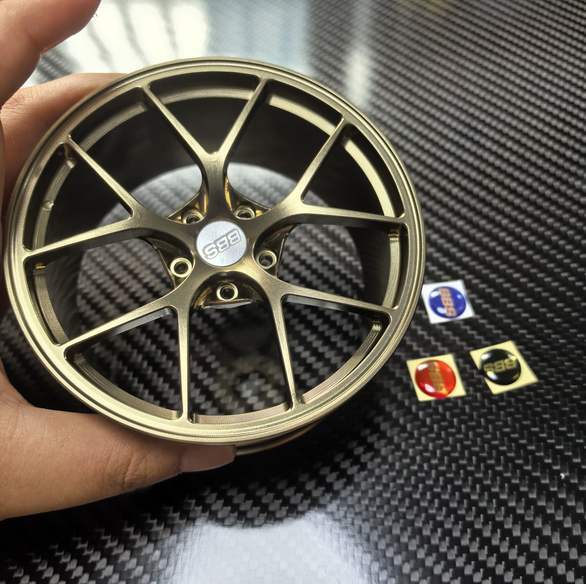 5-Split-Spoke 10cm Die-Cast Aluminium Mini Wheel – view 4