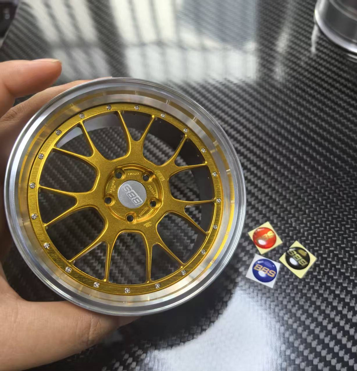 Cross-Mesh 10cm Die-Cast Aluminium Mini Wheel, photo 3