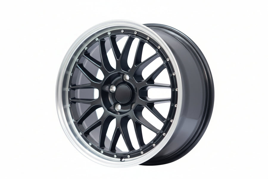 WWC 506 LeMans Split-Spoke Flow-Form Wheel Black Machine Lip