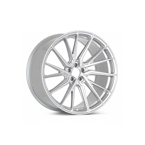 WWC 3S055 Split-Spoke Flow-Form Wheel Silver Machined Face