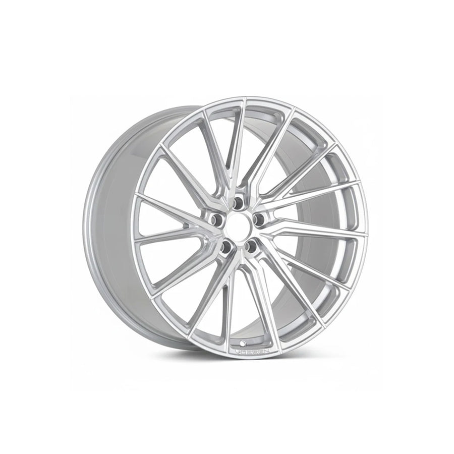 WWC 3S055 Split-Spoke Flow-Form Wheel Silver Machined Face