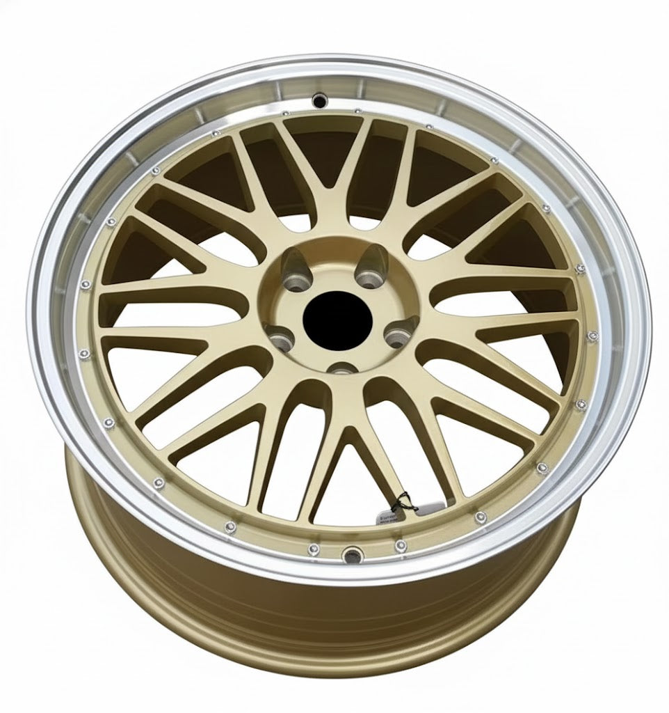 WWC 3S215 Deep-Dish Split-Spoke Flow-Form Wheel Bronze Machine Lip, photo 3