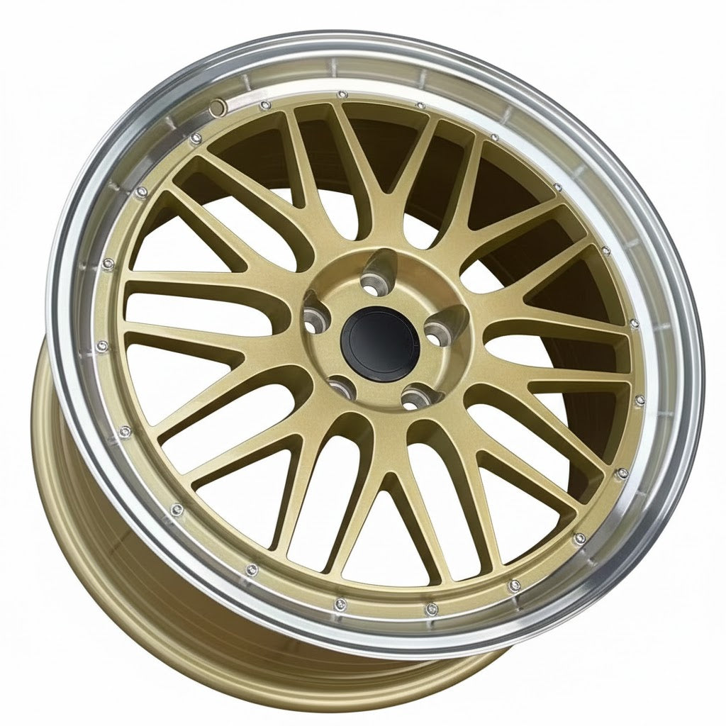 WWC 3S215 Deep-Dish Split-Spoke Flow-Form Wheel Bronze Machine Lip, photo 4