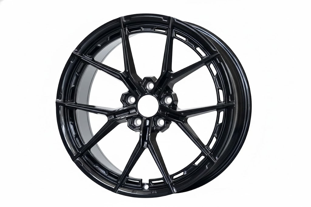 WWC VFX Split-Spoke Flow-Form Wheel Gloss Black, photo 2